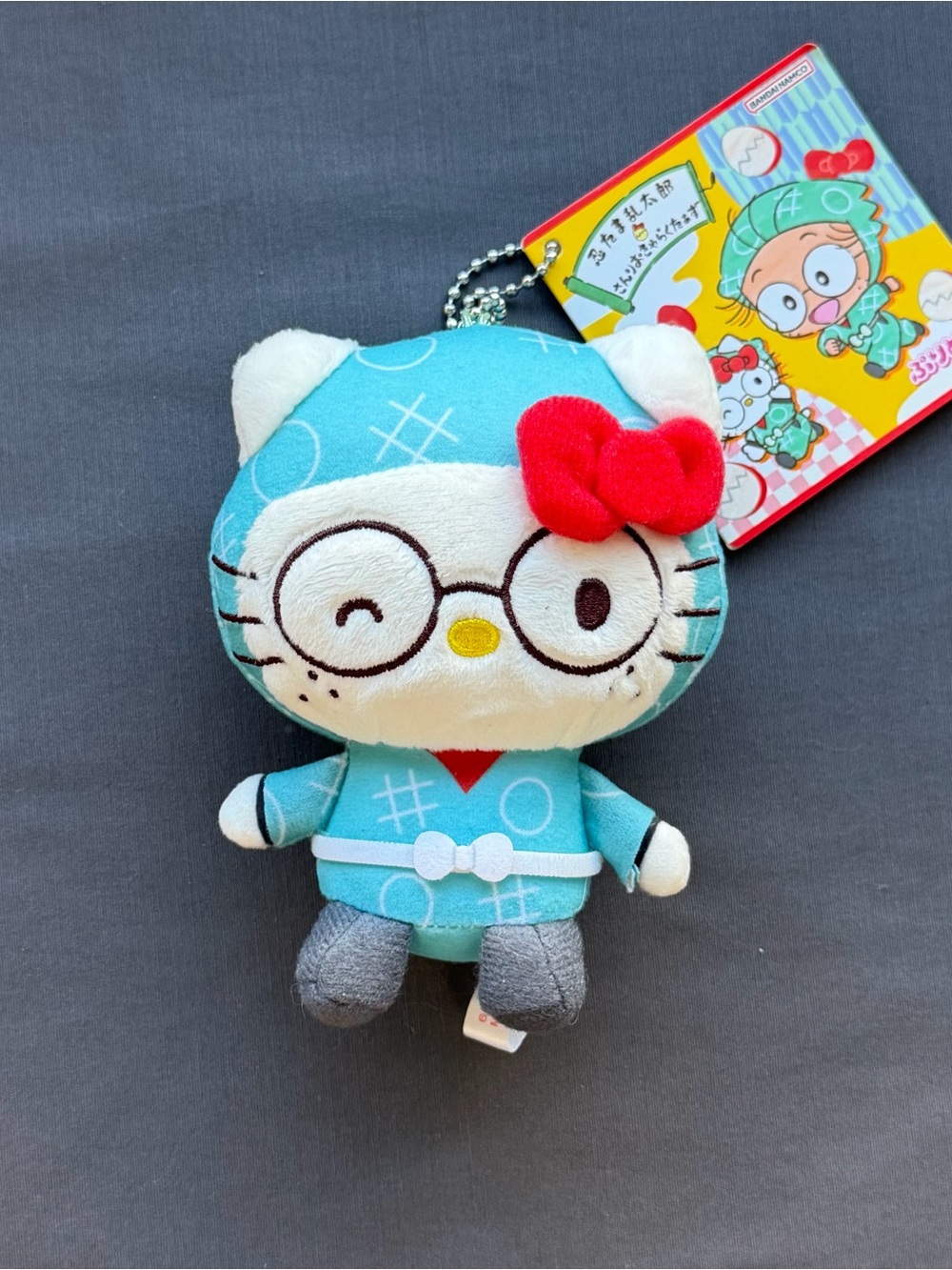 SanrioX Ninjaboy Rantaro Hello Kitty costume plush/keychain